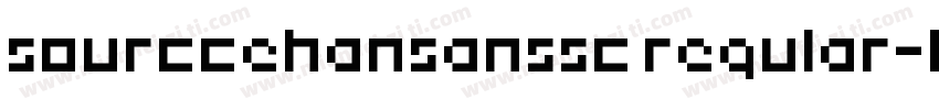 sourccehansanssc regular字体转换